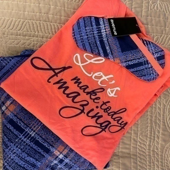 The Avenue PJ’s. “Let’s Make Today Amazing”. Size 18/20. NWT - Picture 1 of 7